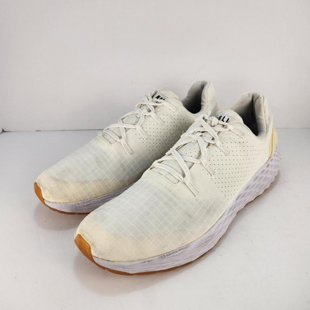 NOBULL Men's 10.5 Women's 12 White Gum Trainer Running Cross Training Shoes